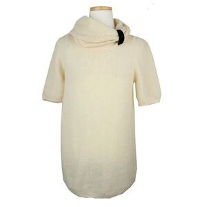 Marc By Marc Jacobs Wool Cream Cowl Neck Sweater
